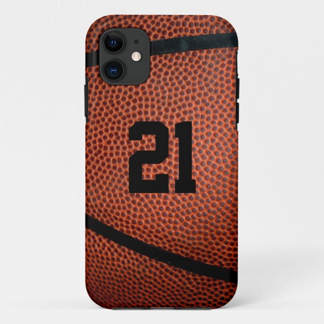 Coques Case-Mate iPhone Boîtier téléphonique en cuir de basket-ball (Dos)