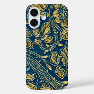 Coque Pour iPhone 16 Boîtier téléphonique Golden Blossom Elegance
