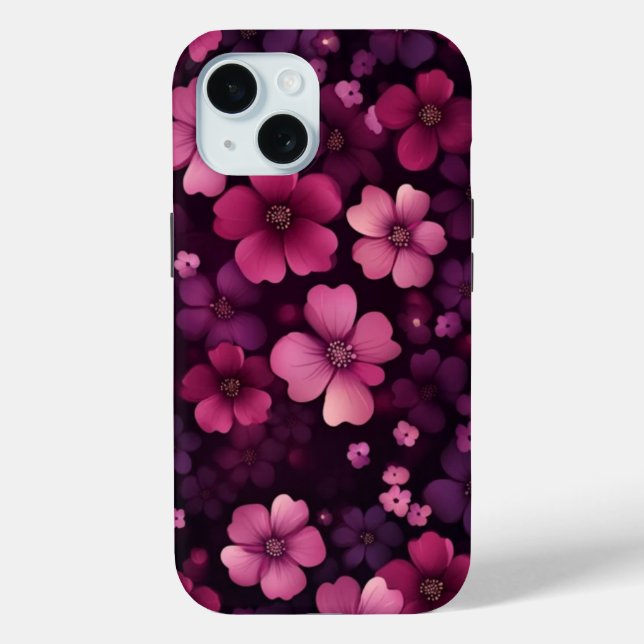 Coques Case-Mate iPhone Boîtier téléphonique iPhone 15 avec design floral  (Verso)