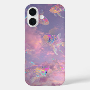 Coque Pour iPhone 16 Boîtier téléphonique Iridescente Koi Fish
