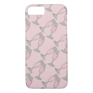 Coques Pour iPhone Boîtier téléphonique Mariage en verre de Champagne