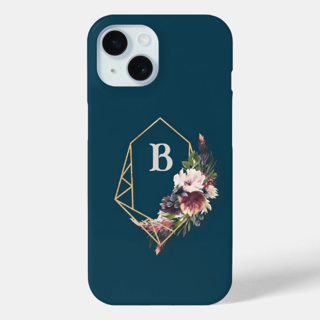 Coques Case-Mate iPhone Boîtier téléphonique monographique Floral (Verso)
