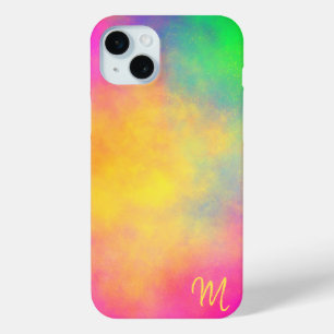 Coque iPhone 15 Mini Boîtier téléphonique monographique multicolore