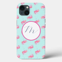 Boîtier téléphonique Motif Flamants roses roses