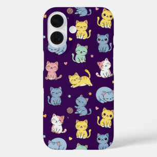 Coque Pour iPhone 16 Boîtier téléphonique Motif pour chats en caricatur