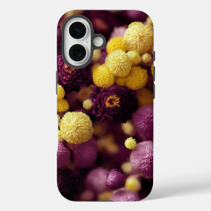 Coque Pour iPhone 16 Boîtier téléphonique mou violet et jaune