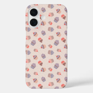 Coque Pour iPhone 16 Boîtier téléphonique Pastel Cupcake Confetti