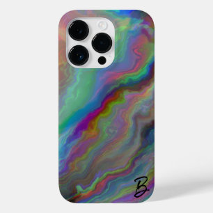 Coque Pour iPhone 14 Pro Boîtier téléphonique personnalisé Abstrait Opal Ag