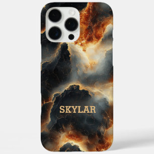 Coques iPhone 16 Pro Max Boîtier téléphonique personnalisé en feu cosmique