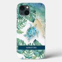 Boîtier téléphonique personnalisé Sea Turtle Beach