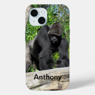 Coque Pour iPhone 15 Boîtier téléphonique personnalisé Silverback Goril