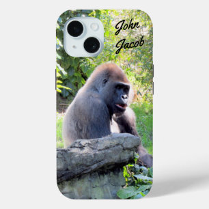 Coque Pour iPhone 15 Boîtier téléphonique personnalisé Silverback Goril