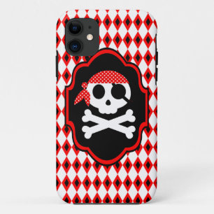 Coque Case-Mate Pour iPhone Boîtier téléphonique Pirate Goth Red Halloween