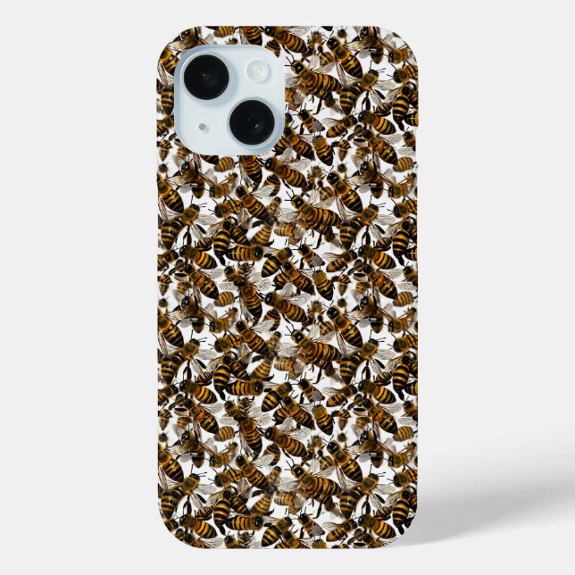 Coques Case-Mate iPhone Boîtier téléphonique pour abeilles jaunes (Verso)