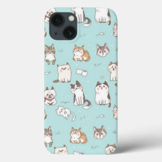 iPhone 13 Case Boîtier téléphonique pour chats