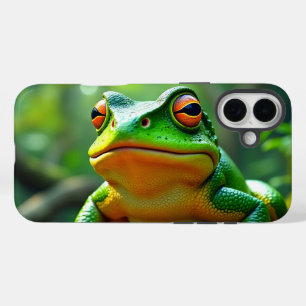 Coques iPhone 16 Plus Boîtier téléphonique pour grenouille verte