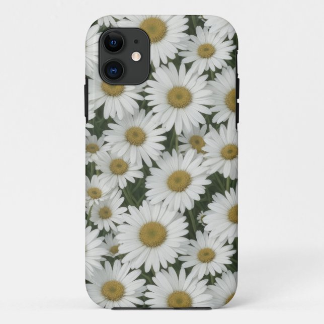 Coques Case-Mate iPhone Boîtier téléphonique pour marguerites blanches (Dos)