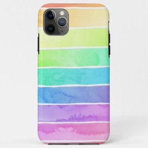 Case-Mate iPhone Case Boîtier téléphonique rayé arc-en-ciel