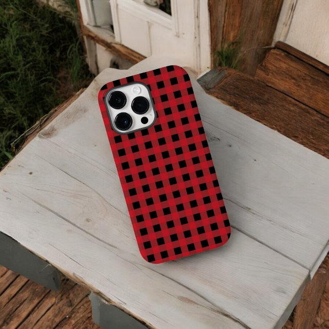 Coques Case-Mate iPhone Boîtier téléphonique Red Buffalo Plaid pour Vacanc (Créateur téléchargé)