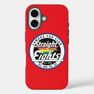 Coque Pour iPhone 16 Boîtier téléphonique Straight Eights (Rouge)
