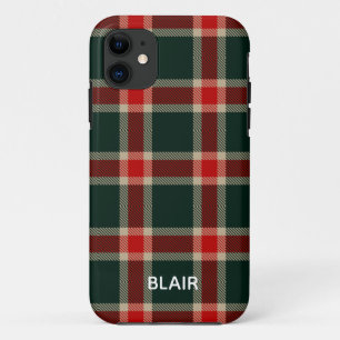 Case-Mate iPhone Case Boîtier téléphonique Tartan rouge et vert
