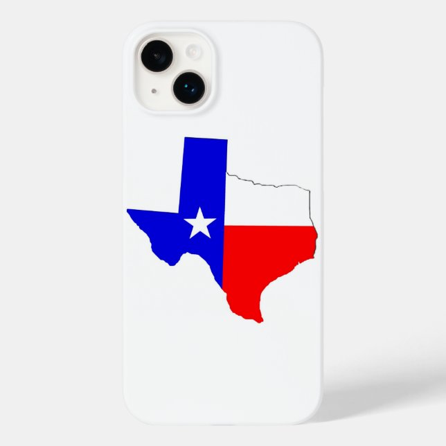 Coques Case-Mate iPhone Boîtier téléphonique Texas Map et Flag Design (Verso)