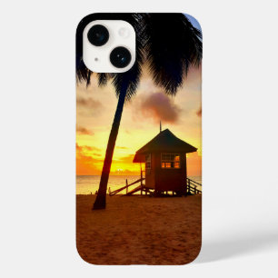 Coque Pour iPhone 14 Boîtier téléphonique Tropical Sunset Beach