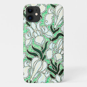 Case-Mate iPhone Case Boîtier téléphonique Vintage d'art rétro vert Flor