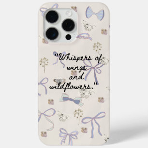 Coque iPhone 15 Pro Max Boîtier téléphonique vintage Floral Papillon