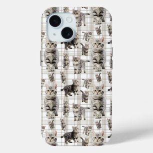Coque Pour iPhone 15 Boîtier téléphonique Whimsical Cat iPhone 15