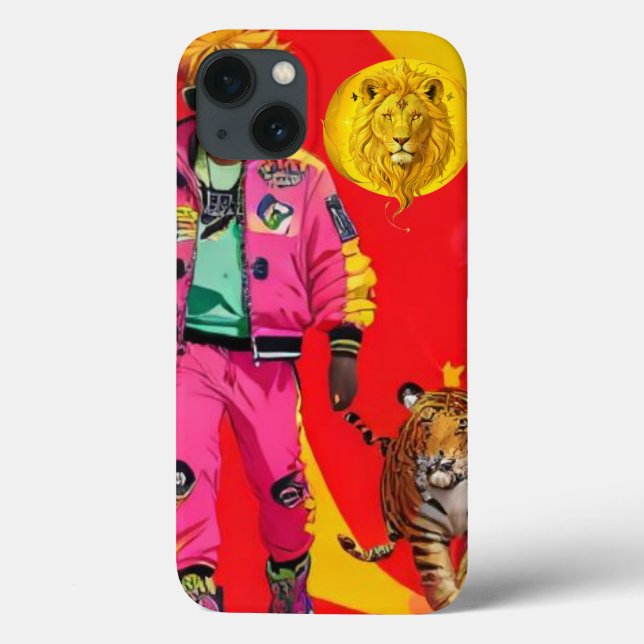 Coques Case-Mate iPhone Bold Charisma Tiger Phone Case – Vibrant Dopamine  (Verso)