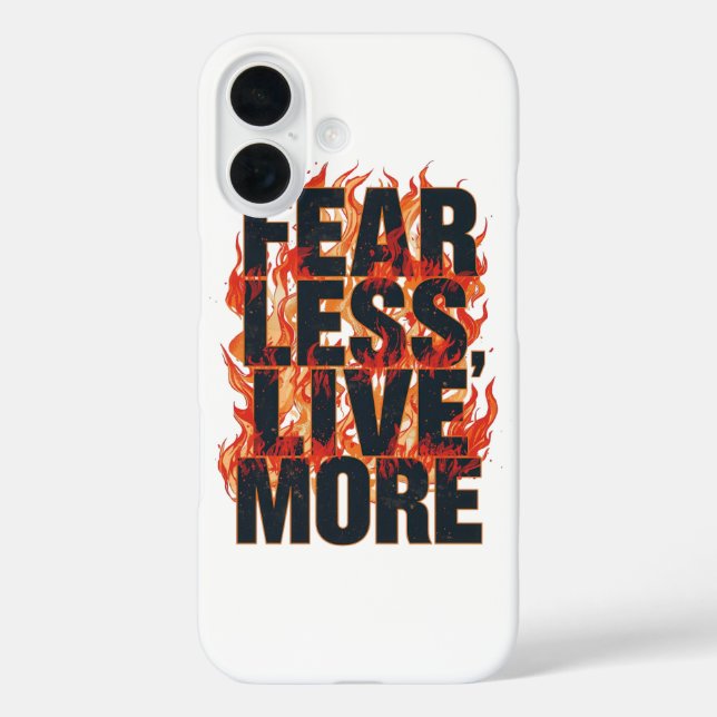 Coques Case-Mate iPhone Bold Fiery Motivational Typography (Verso)