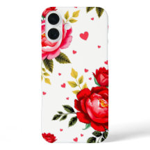 Bold Roses and Hearts Case