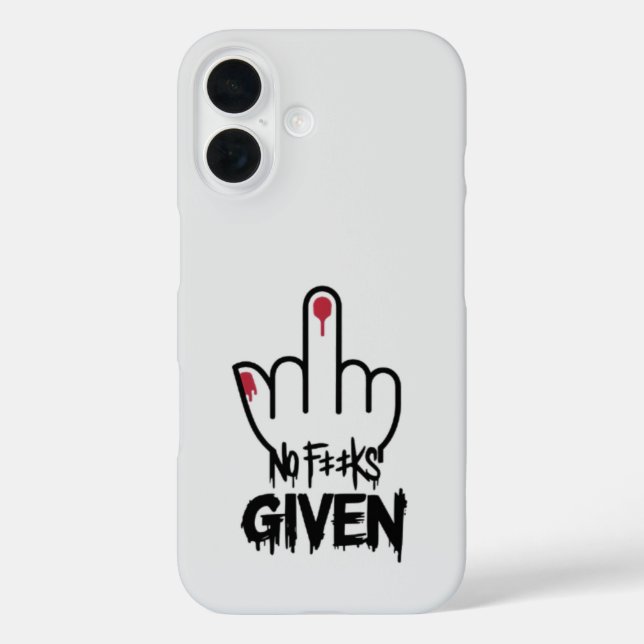 Coques Case-Mate iPhone Bold Statement Art - Middle Finger Design (Verso)