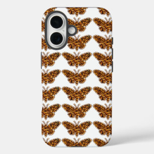 Coque Pour iPhone 16 Bombyx Mori Silk Moth Cycle de vie Silhouette