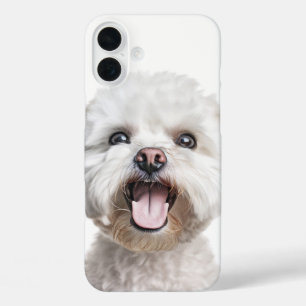 COQUES iPhone 16 PLUS BON CHIEN BLANC BICHON FRISE PUPPY DOG