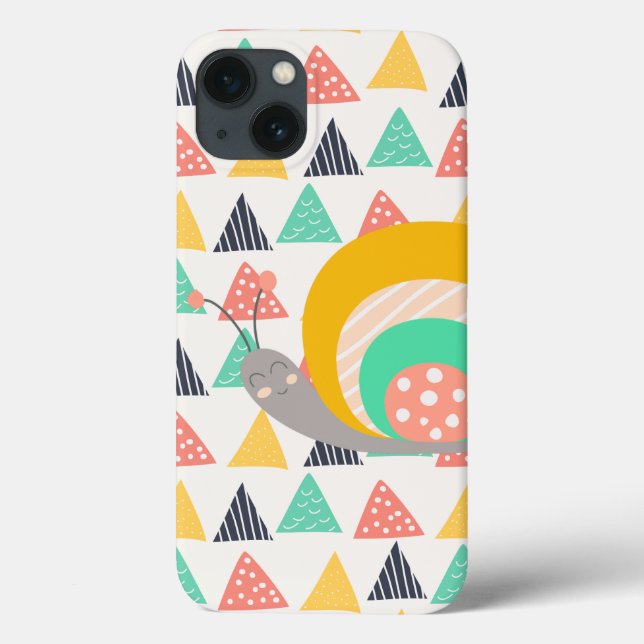 Coques Case-Mate iPhone Bon escargot sur les triangles (Verso)