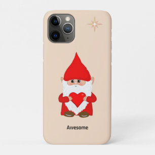 Case-Mate iPhone Case Bon gnome avec coeur sur Champagne Beige