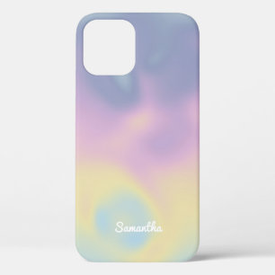 Case-Mate iPhone Case Bonbon coloré moderne Nom de dégradé holographi