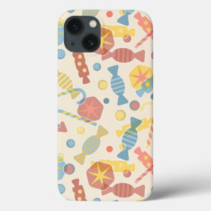 iPhone 13 Case Bonbons et motif de sucrerie
