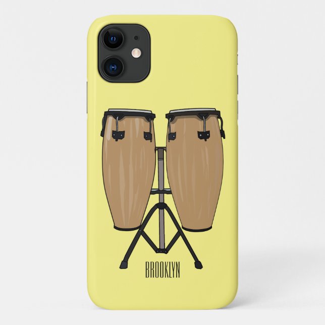 Coques Case-Mate iPhone Bongo, dessin animé de batterie (Dos)