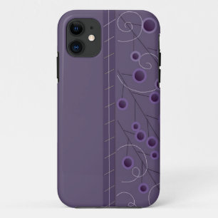 Coque iPhone 11 Bonheur Floral Violet