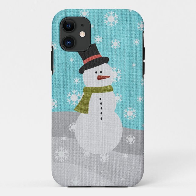 Coques Case-Mate iPhone Bonhomme de neige (Dos)
