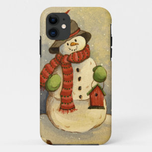 Coques Pour iPhone Bonhomme de neige 4905 et volière