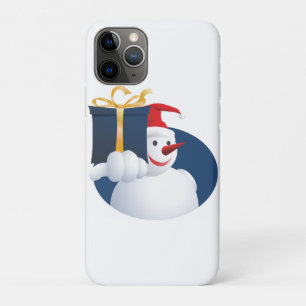 Case-Mate iPhone Case Bonhomme de neige remet un cadeau...
