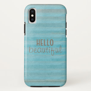 Case-Mate iPhone Case Bonjour belle citation Boho Motif rayé