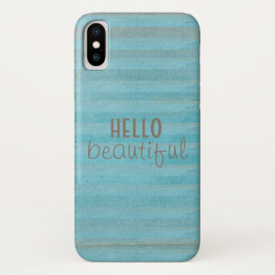 Case-Mate iPhone Case Bonjour belle citation Boho Motif rayé