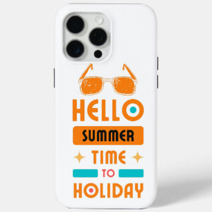 Coque iPhone 15 Pro Max bonjour été, temps des fêtes