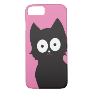 Case-Mate iPhone Case Bonjour !   Kitty noir sur fond rose