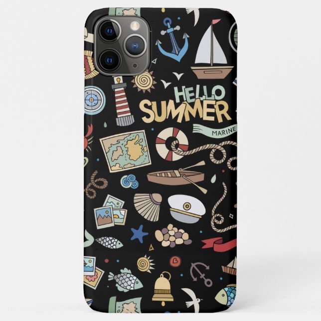 Coques Case-Mate iPhone Bonjour Summer Beach Nautical Fun Tropic (Dos)